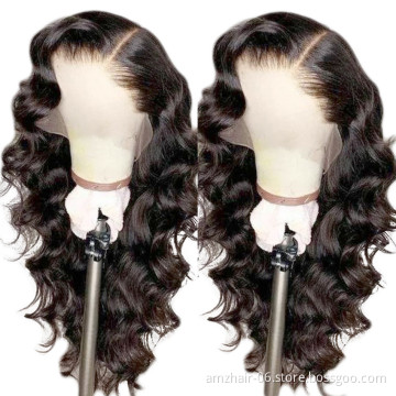 Raw Mink Brazilian Loose Wave Virgin Human Hair Hd Full Lace Front Wig Wholesale Natural Hair Glueless Lace Frontal Closure Wig